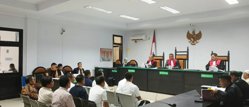 sejumlah saksi kasus korupsi dana PEN Kota Gorontalo.(f:ist)