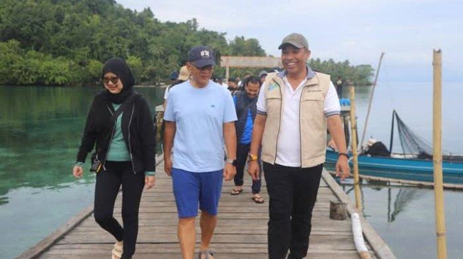 Pj Gubernur Rudy salahuddin saat berada di Banggai (F:ist)