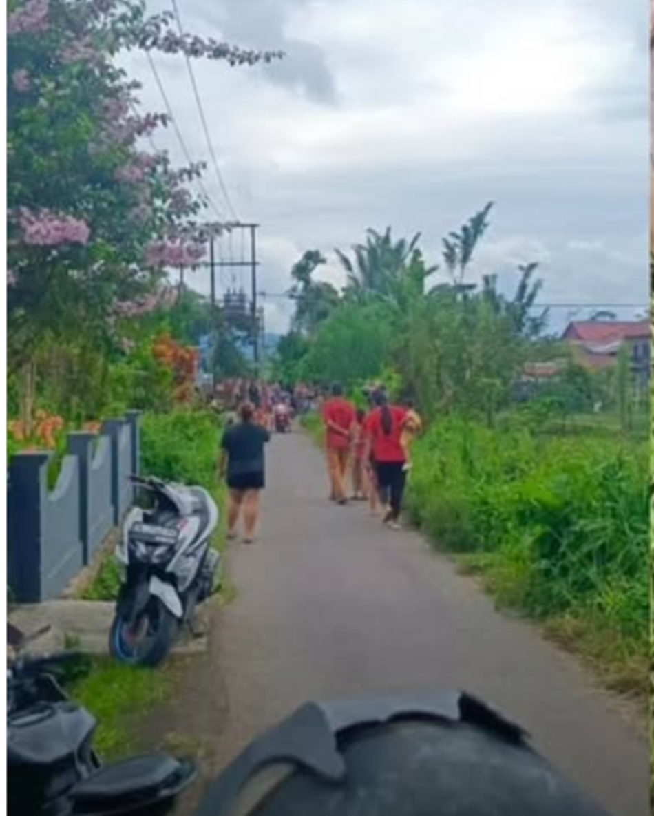 Lokasi kejadian penikaman (F:Instagram lambekawanua)