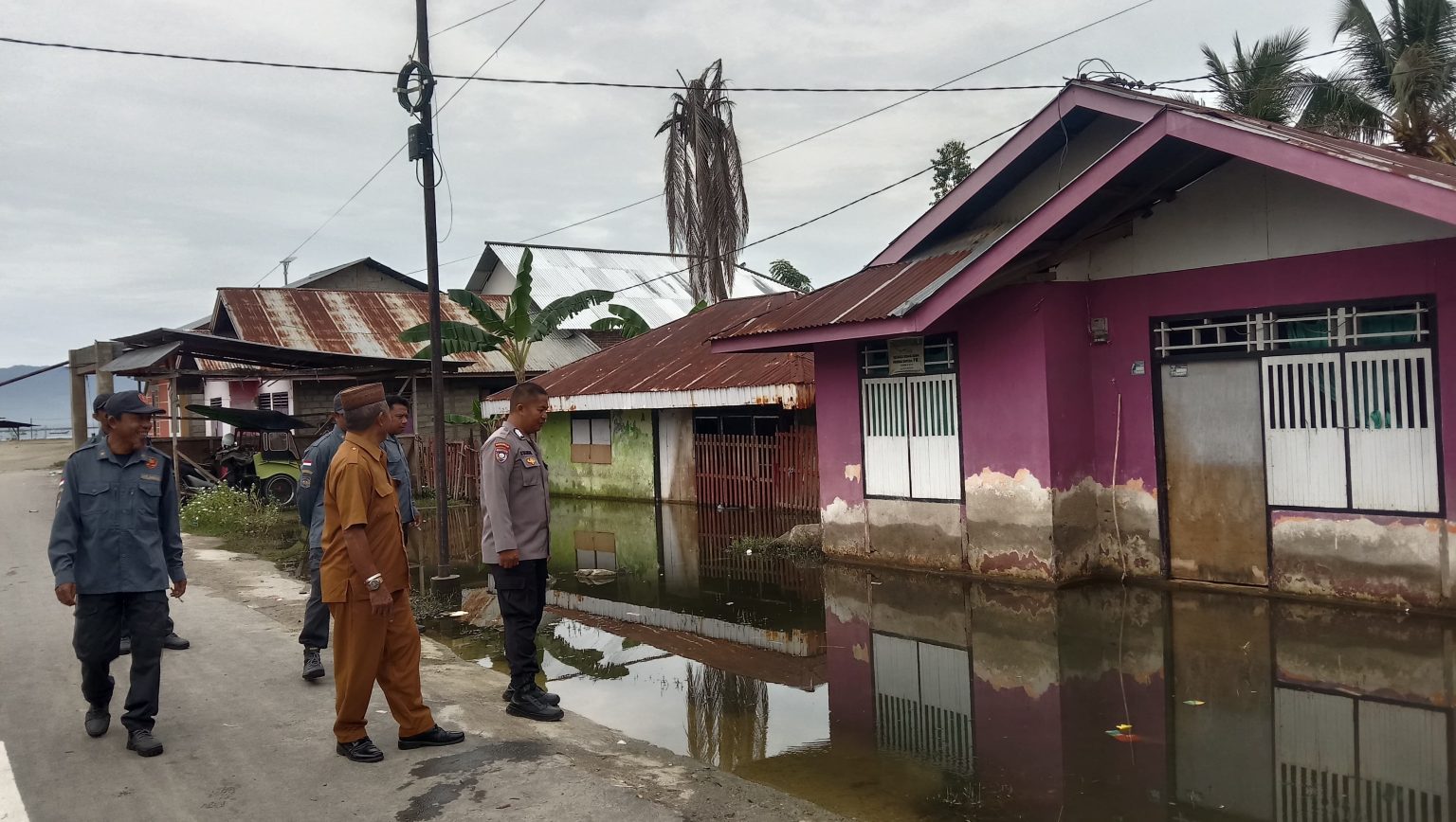 Luapan dari air Danau Limboto.