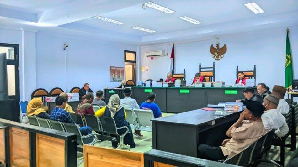 Sidang lanjutan kasus korupsi proyek Jalan Usaha Tani (JUT) di Kabupaten Boalemo yang berlangsung di Pengadilan Tipikor Gorontalo.(F:ist)