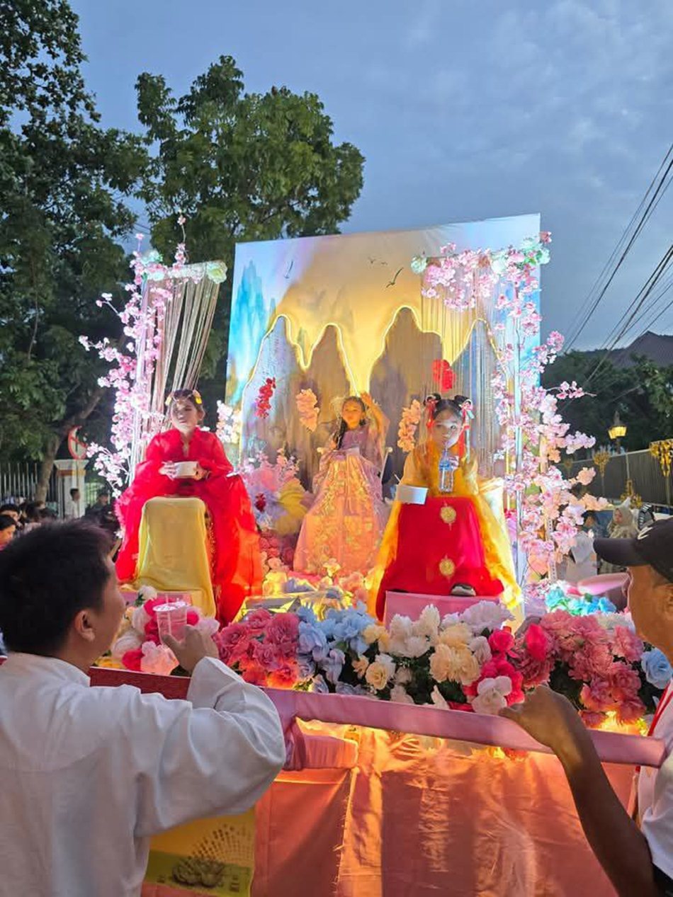 Suasana meriah perayaan Cap Go Meh di Gorontalo.(F:ist)