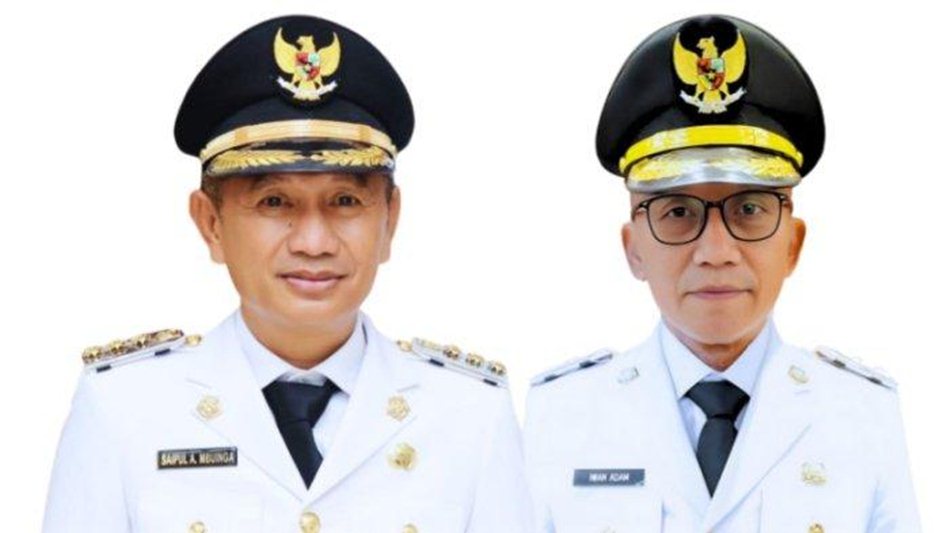 Bupati Saipul Mbuinga dan Wakil Bupati Iwan Adam (F:dok)