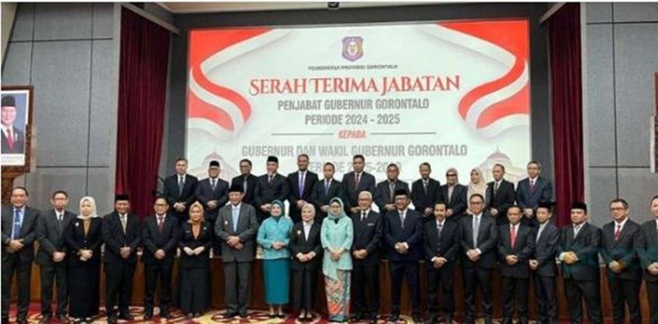 Sejumlah pejabat Pemprov Gorontalo saat menghadiri pelantikan Gubernur dan Wakil Gubernur Gorontalo.(F:Kmfo)