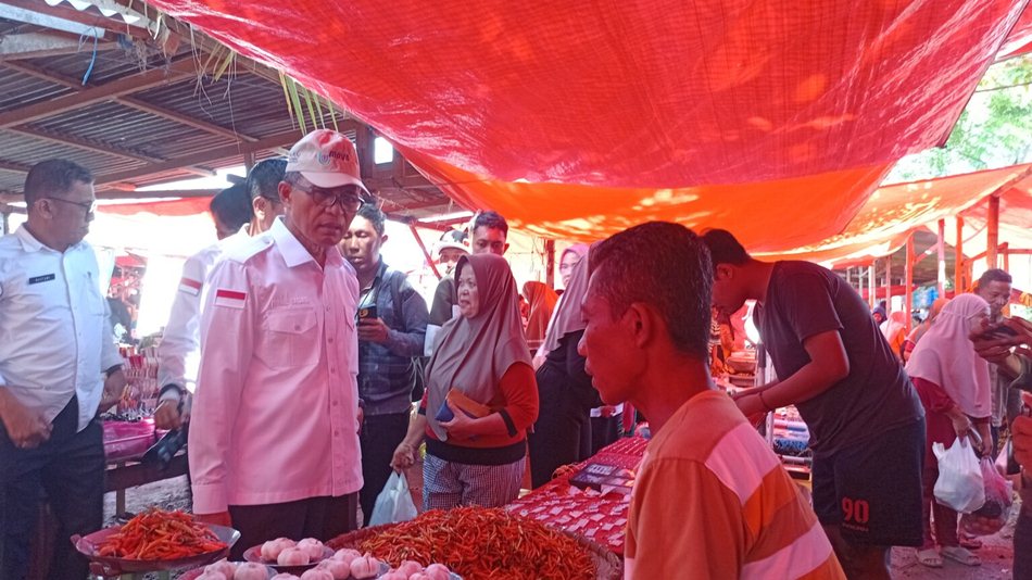 Inspeksi satgas  pangan soal kebutuhan jekang Ramadan.((F:Hms-Kmfo)