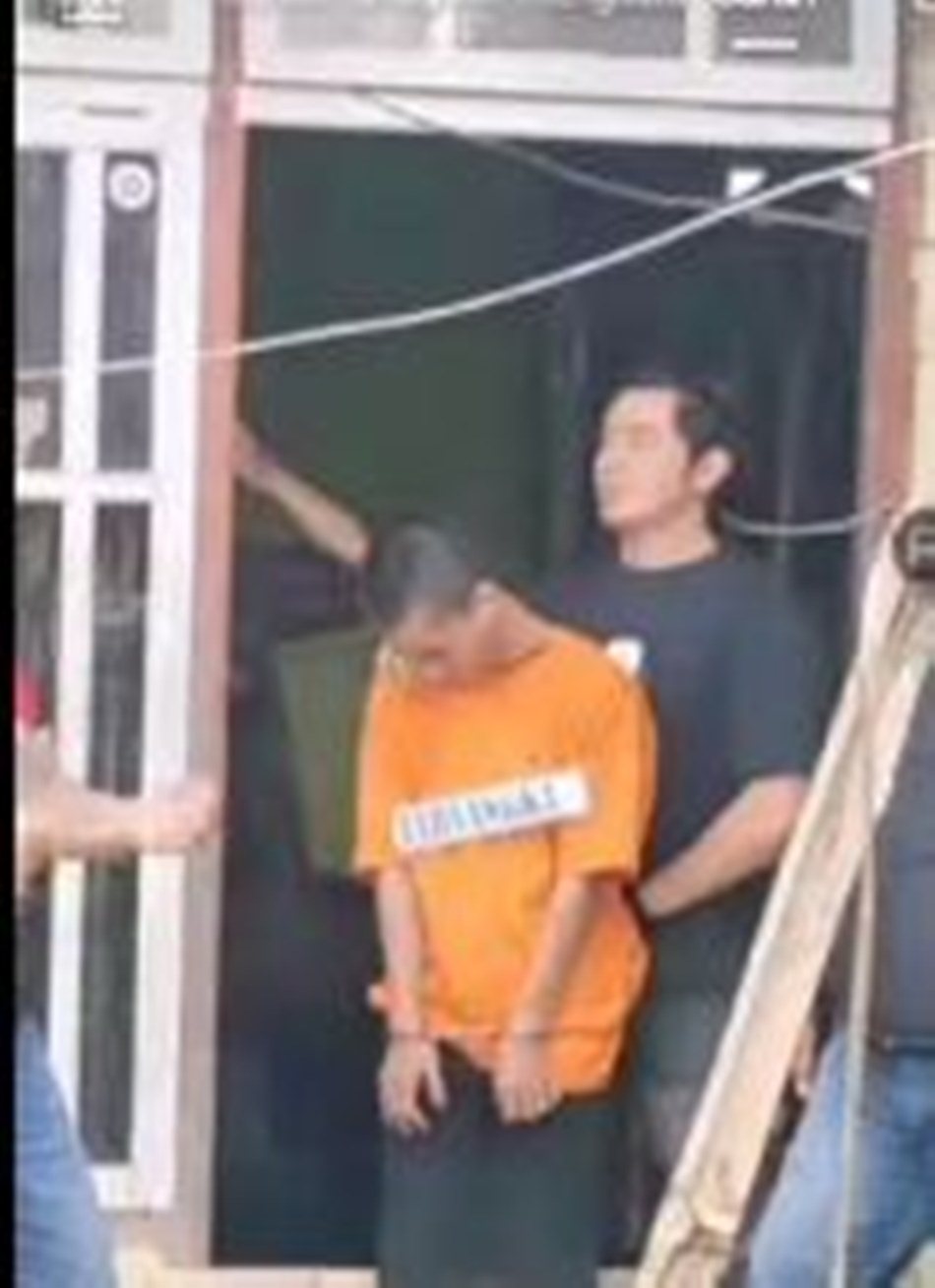 Polres Minahasa Gelar Rekonstruksi Kasus Pembunuhan Sopir Taksi Rental di Kelurahan Wulauan.(F>hms-Pol)