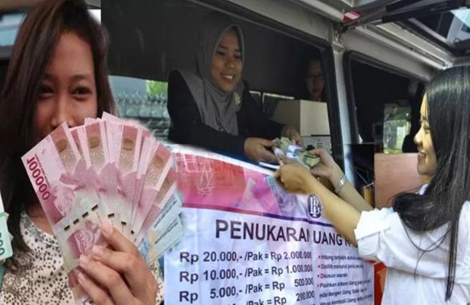Penukaran uang baru (Ilustrasi)