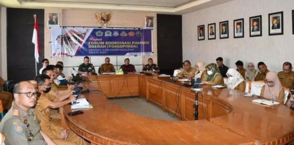 Wabup Lahmudin Hambali pimpin rapat Forkopimda bahas Inflasi (F:Kmfo)