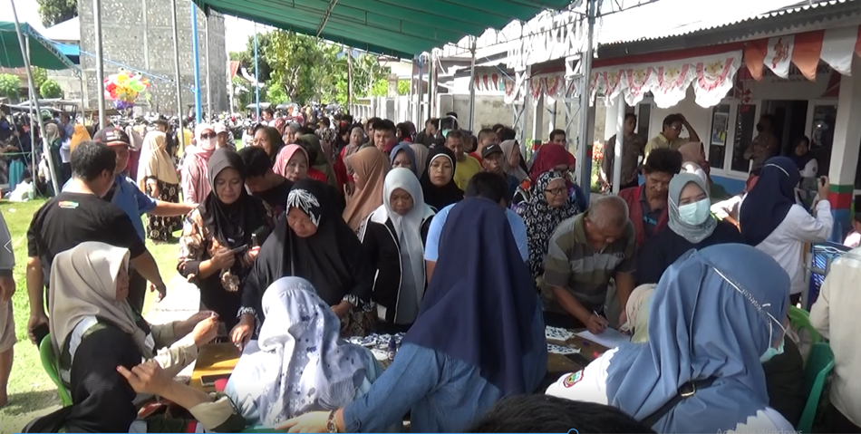 Suasana pemeriksanaan kesehatan gratis di Kabupaten Gorontalo (F:ist)