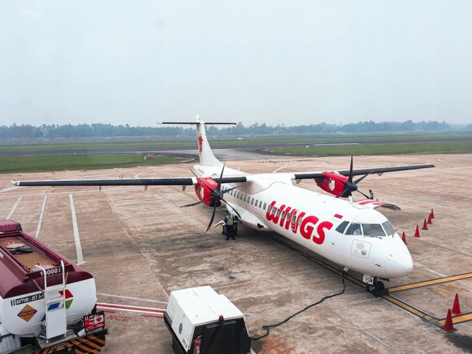 Wings Air mengoperasikan rute ini menggunakan pesawat ATR 72 berkapasitas 72 kursi.(F:Ist)