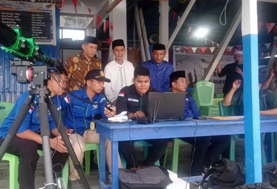 suasana pemantauan hilal 1 Ramadan di Gorontalo (F:Kemenag)