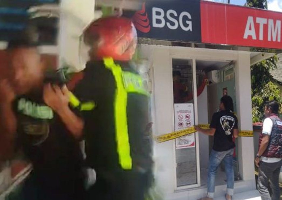 Pembobolan ATM Bank Sulutgo berhasil digagalkan Polres Bone Bolango.(F:hms-Pol)