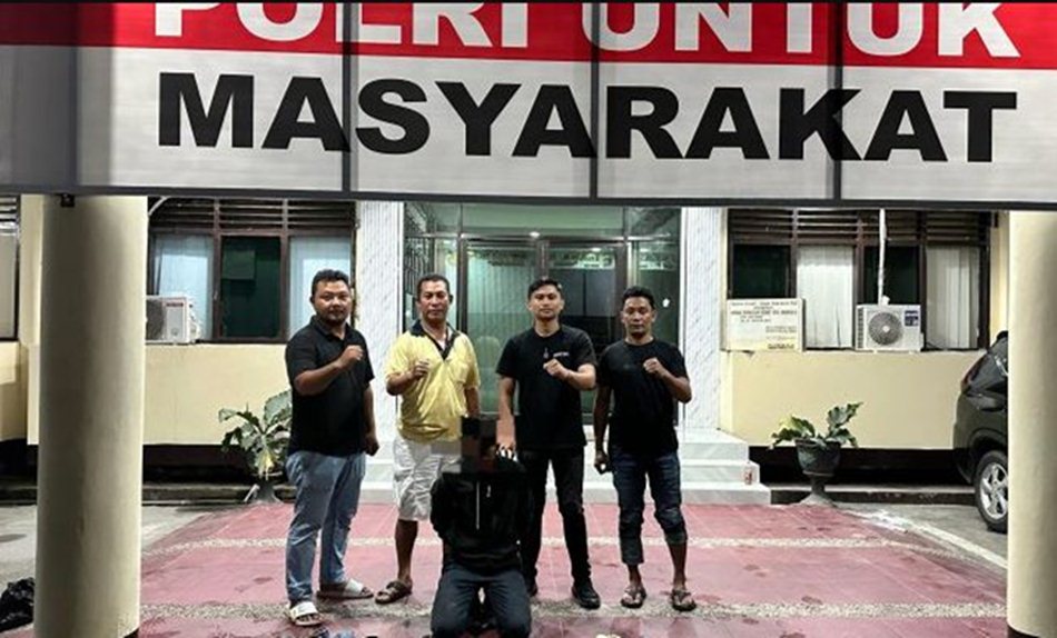 Team Rajawali Polresta Gorontalo Kota  Tangkap Pelaku Pencurian 28 Meteran Air.(F:hms-Pol)