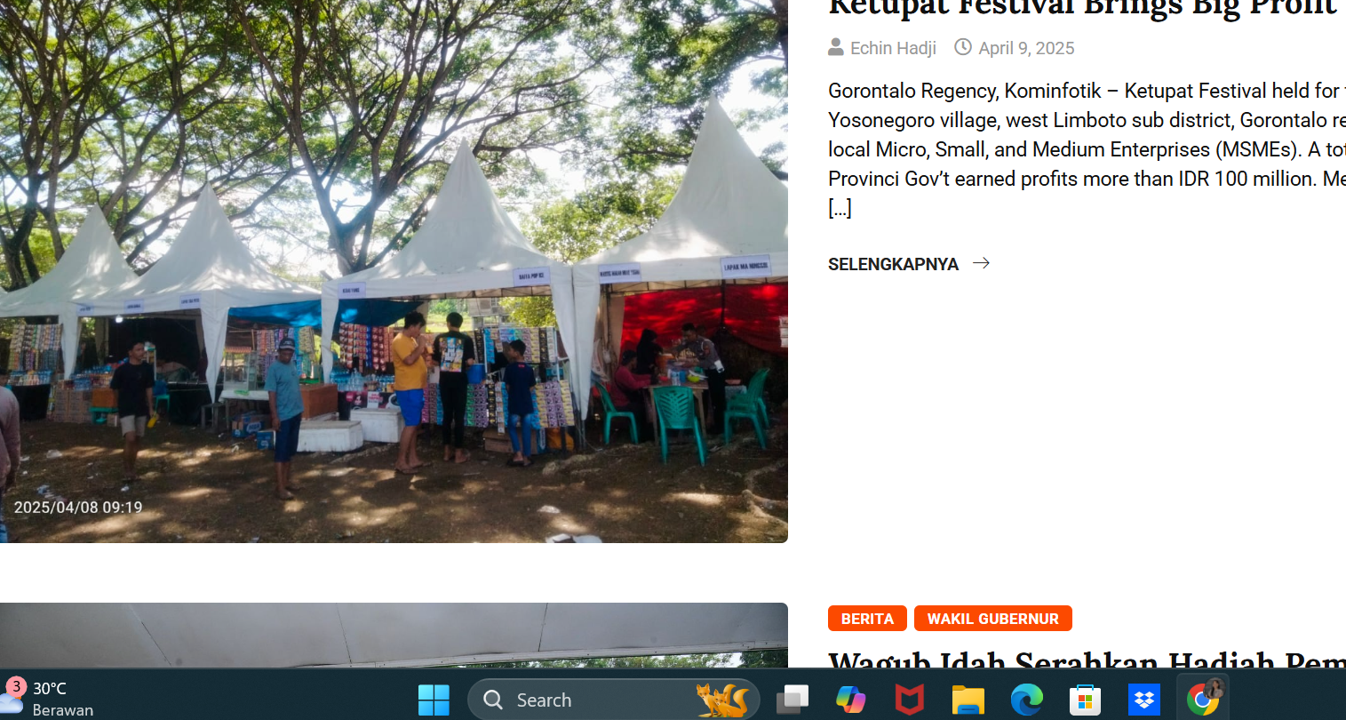 Festival Ketupat Jawa Tondano (Jaton)/beritagorontaloprov