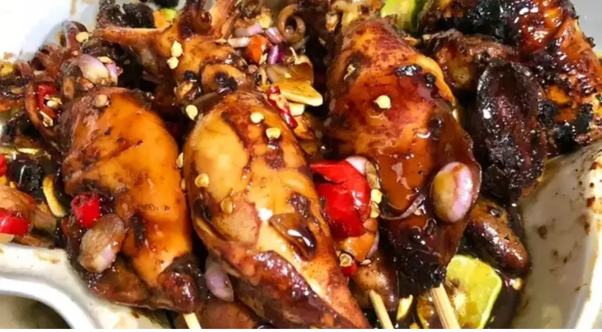 Resep cumi bakar teflon. (dok. Cookpad @alfianurandiny)