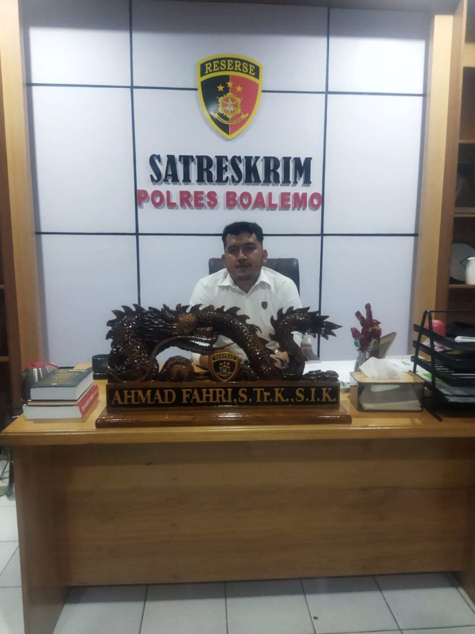 Kepala Satuan Reserse Kriminal Polres Boalemo, Iptu Ahmad Fahri. (F:: hms-pol)