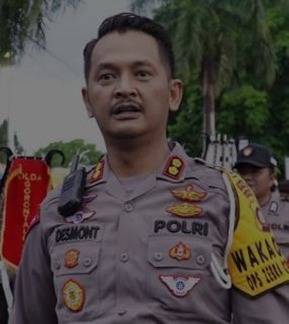Kepala Bidang Humas Polda Gorontalo, Kombes Pol Desmont Harjendro.(F:dok hms-Pol)