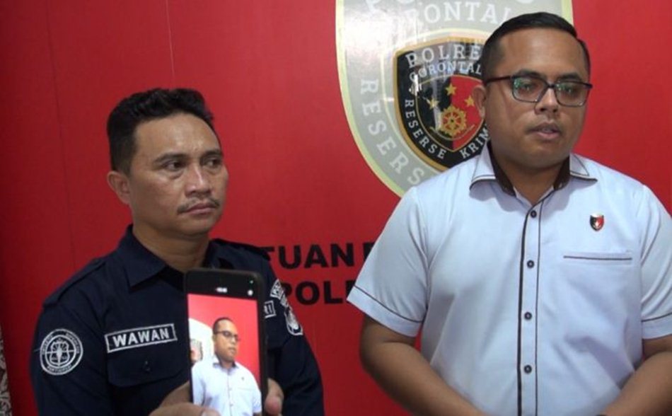 Kasat Reskrim Polres Gorontalo, Iptu Faisal Ariyoga (Kanan).(F: hms-Pol)