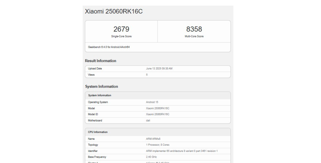Geekbench/gsmarena