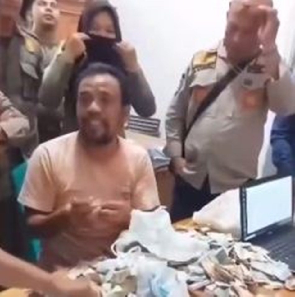 Lutfi, warga Kelurahan Ipilo, Kecamatan Kota Timur, kembali diamankan oleh Satuan Polisi Pamong Praja (Satpol-PP) Kota Gorontalo.(F:Ist)