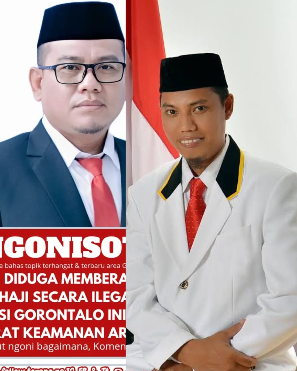Mustafa Yasin dan Kanan dan Adnan Entengo ketua PKS