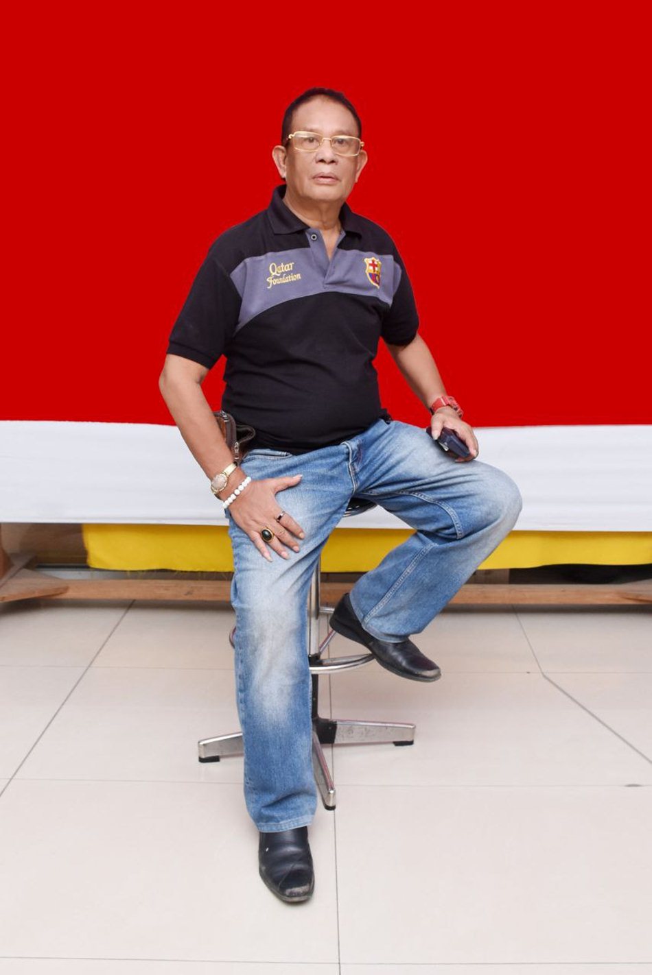 Alie  Soecipto Sidiki, atau yang akrab disapa Om Pulu Sidiki (OPS).(F:dok G)
