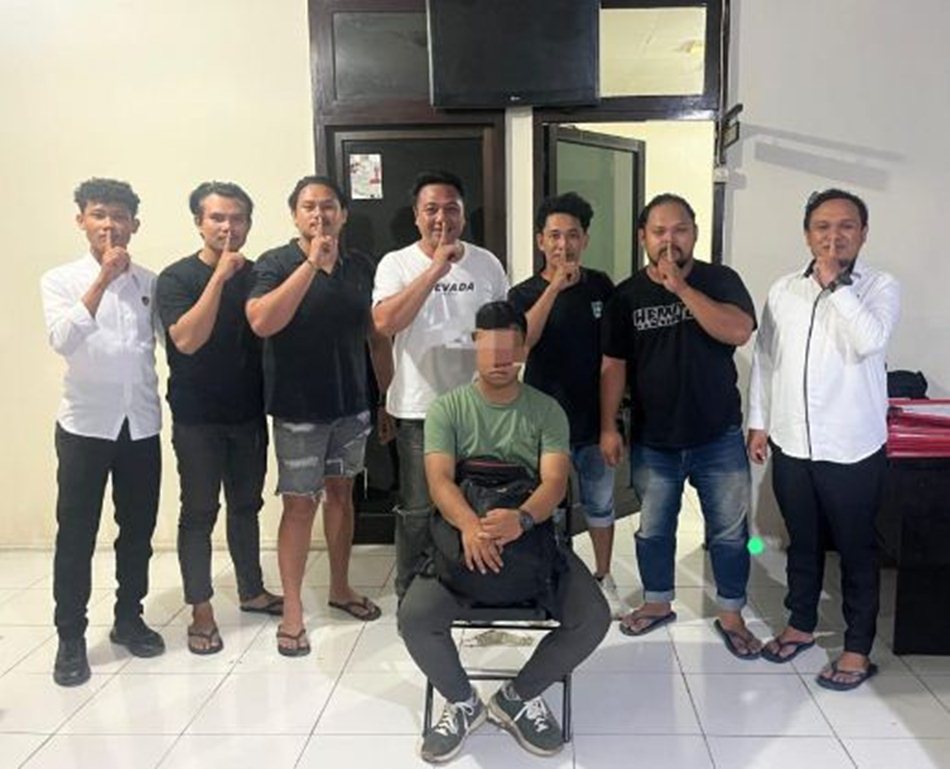 Hampir tujuh bulan berlalu, pelaku akhirnya berhasil diamankan oleh Tim Opsnal Resmob   Otanaha dari Ditreskrimum Polda Gorontalo.(F:Hms-Pol)