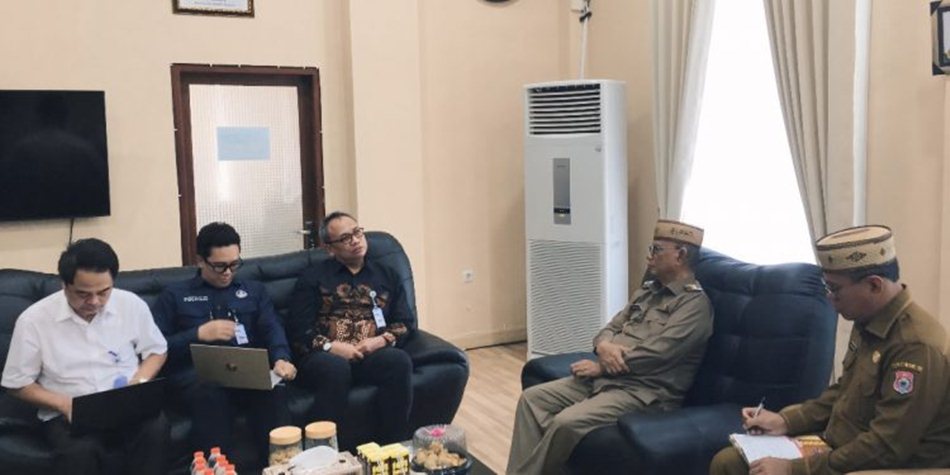 Pemerintah pusat melalui Badan Pengendalian Lingkungan   Hidup, Kementerian Lingkungan Hidup, melakukan kunjungan kerja ke Kabupaten Bone Bolango.(F:AKP)