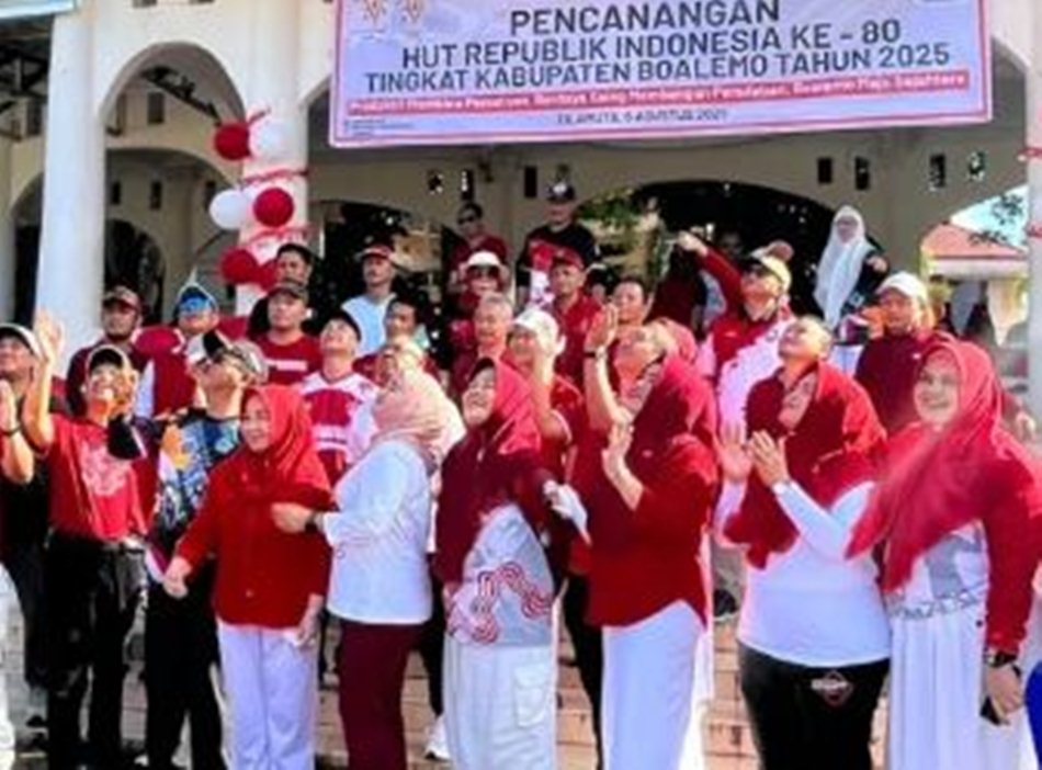 menyambut Hari Ulang Tahun (HUT) ke-80 Republik Indonesia, Pemerintah Kabupaten Boalemo mencanangkan sejumlah kegiatan.(F: Hms)