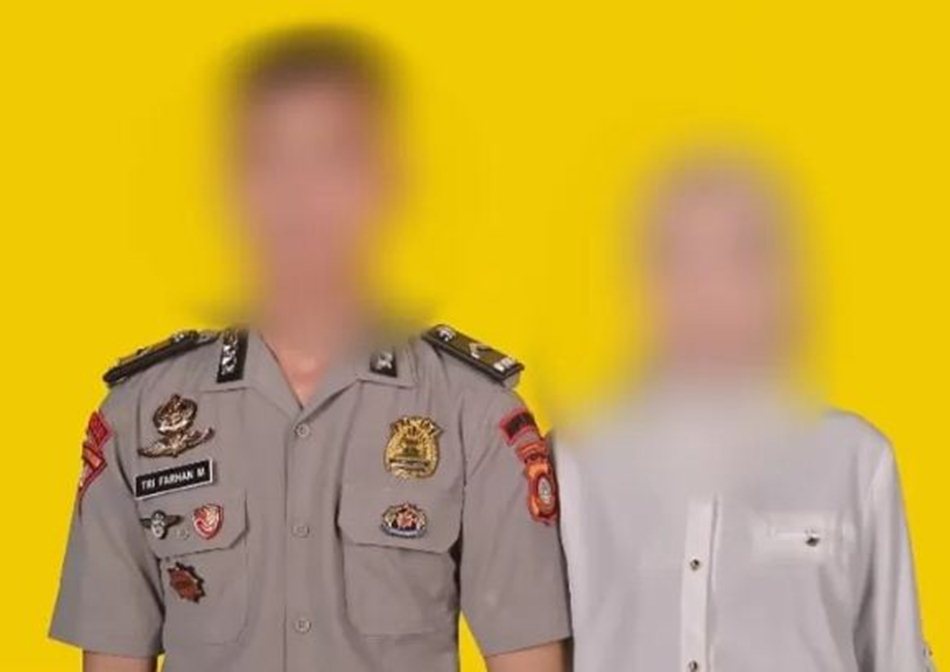Kedua mempelai di Gorontalo yang  batal nikah karena Calon suaminya, Bripda FM, yang bertugas di satuan Brimob Gorontalo, mendadak menghilang.(F:Ist)