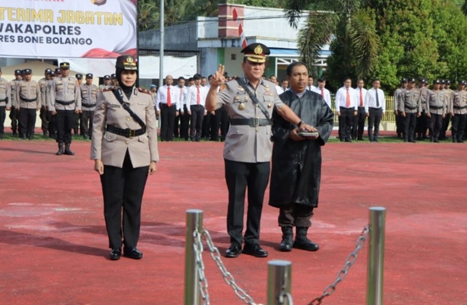 Upaara Sertijab Wakapolres BoneBolango.(F:Hms-Pol)