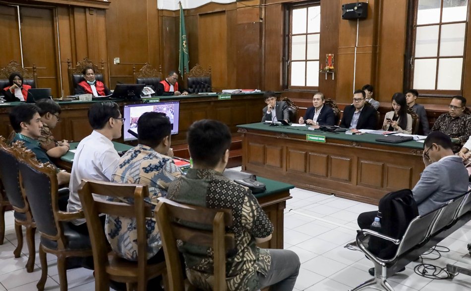 Ahli Berpendapat dalam Sidang Gugatan Nany Widjaja Terhadap PT Jawa Pos  Terkait   Kepemilikan PT Dharma Nyata Press.(F:JP)
