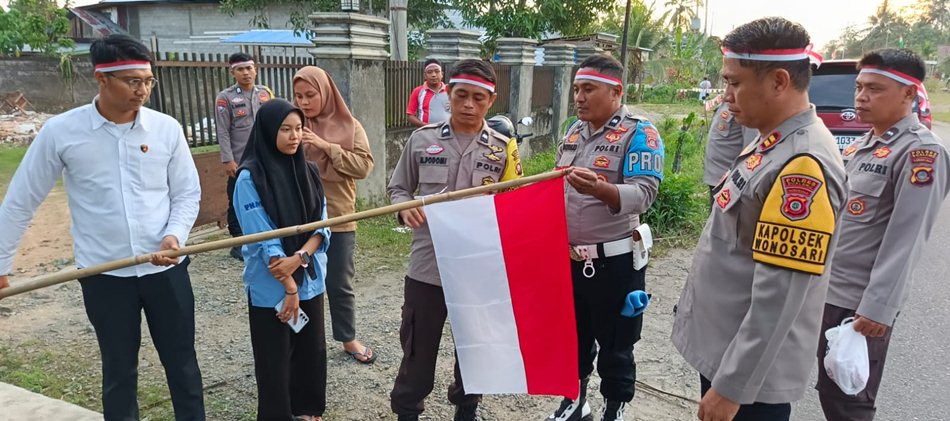 Kapolsek Wonosari, Iptu Zulkifli Saeng, SH, MH, memimpin langsung kegiatan yang digelar Rabu sore.(F:Polsek)