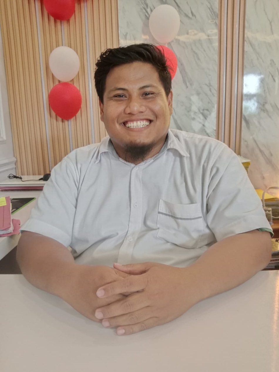 Wakil Ketua Bidang Yuridis PTSL BPN Gorontalo Utara, Riyan Adytia.(F:vik)