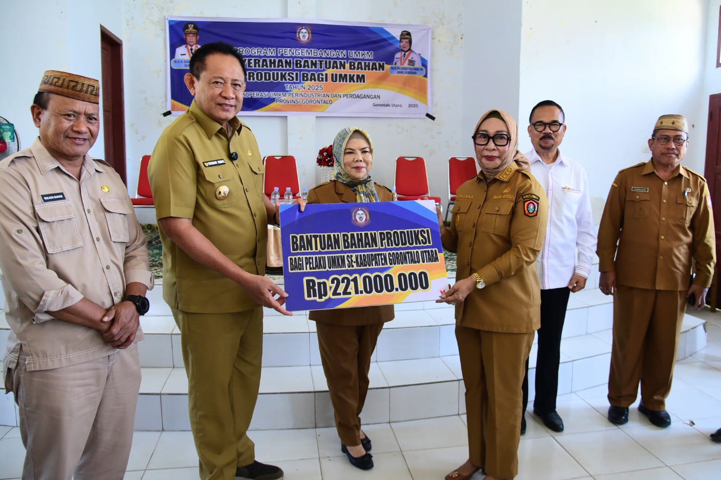 Total bantuan kepada pelaku UMKM di Gorontalo Utara.