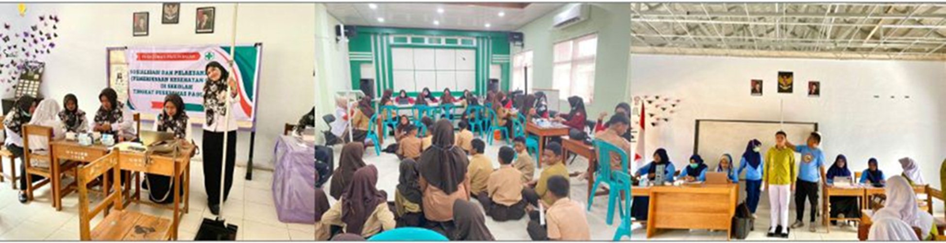 Cek Kesehatan Gratis dilaksanakan Puskesmas Paguyaman di 25 sekolah wilayah Paguyaman.(F:Puskes)