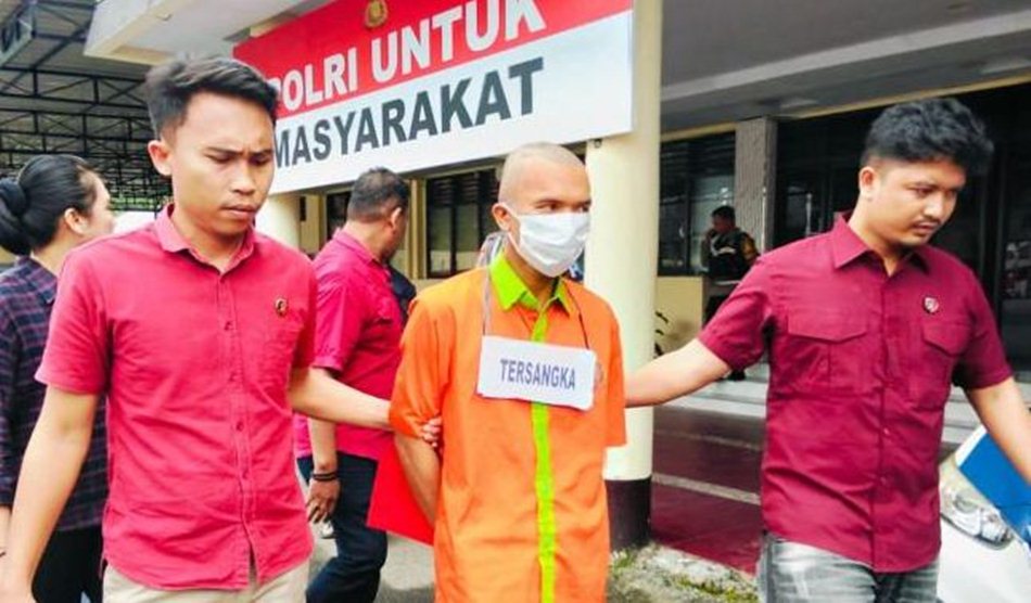 Pedagang Begal Payudara di Gorontalo Diringkus Polisi.(F:Hms-Pol)
