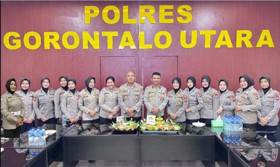 peringatan HUT Polwan ke-77 Polres Gorontalo Utara.(F:hms-Pol)