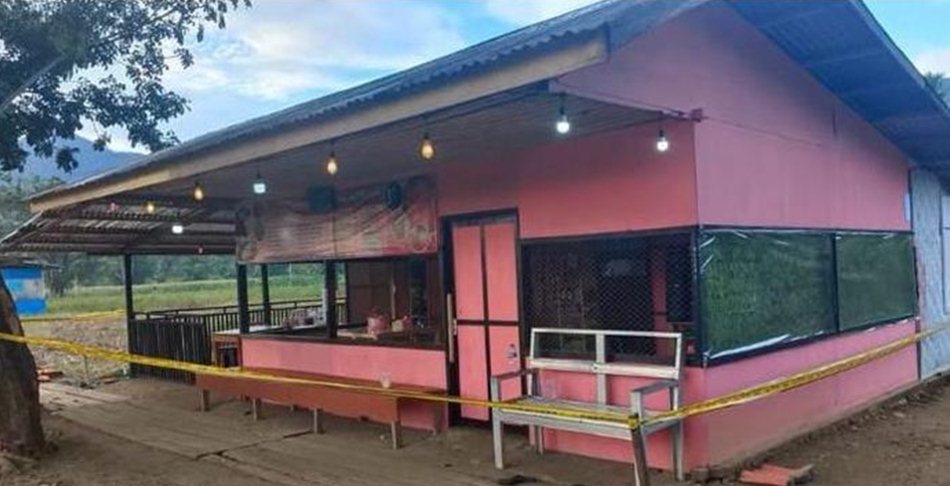 Suami Tikam Istri hingga Tewas di sebuah rumah makan Desa Mebongo, Kecamatan Sumalata.(F:Isdi sebuah rumah makan Desa Mebongo, Kecamatan Sumalata (F:Ist)
