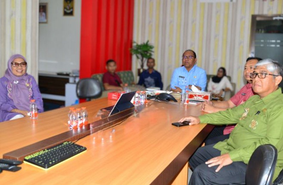Rapat koordinasi kesesuaian tata ruang untuk pembentukan 22 KODAM baru di jajaran   TNI AD tahun anggaran 2025&ndash;2029 secara daring.(F:Kmfo)