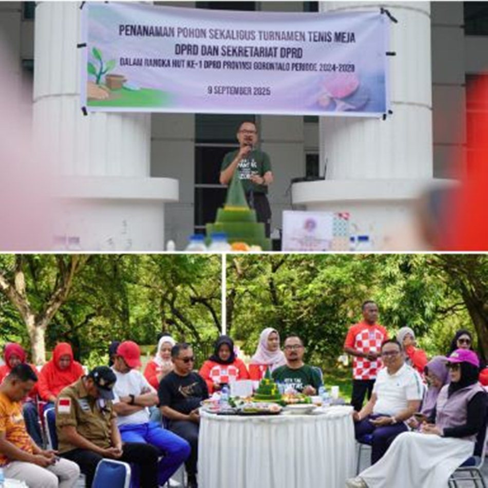 DPRD Provinsi Gorontalo merayakan Hari Ulang Tahun (HUT) ke-1   periode 2024&ndash;2029 dengan suasana sederhana namun sarat makna.(F:Hms)