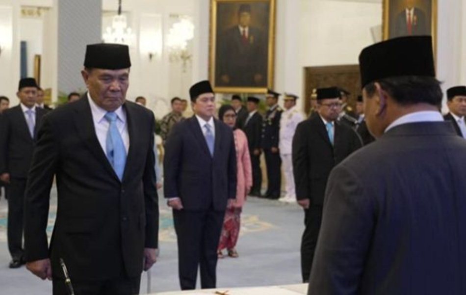 Letjen (Purn) Djamari Chaniago Dilantik Jadi Menko Polkam.(F: Ist)