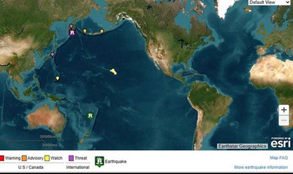 Dampak gempa ini langsung mendapat respons global. Pusat Peringatan Tsunami Pasifik (PTWC) di Amerika Serikat