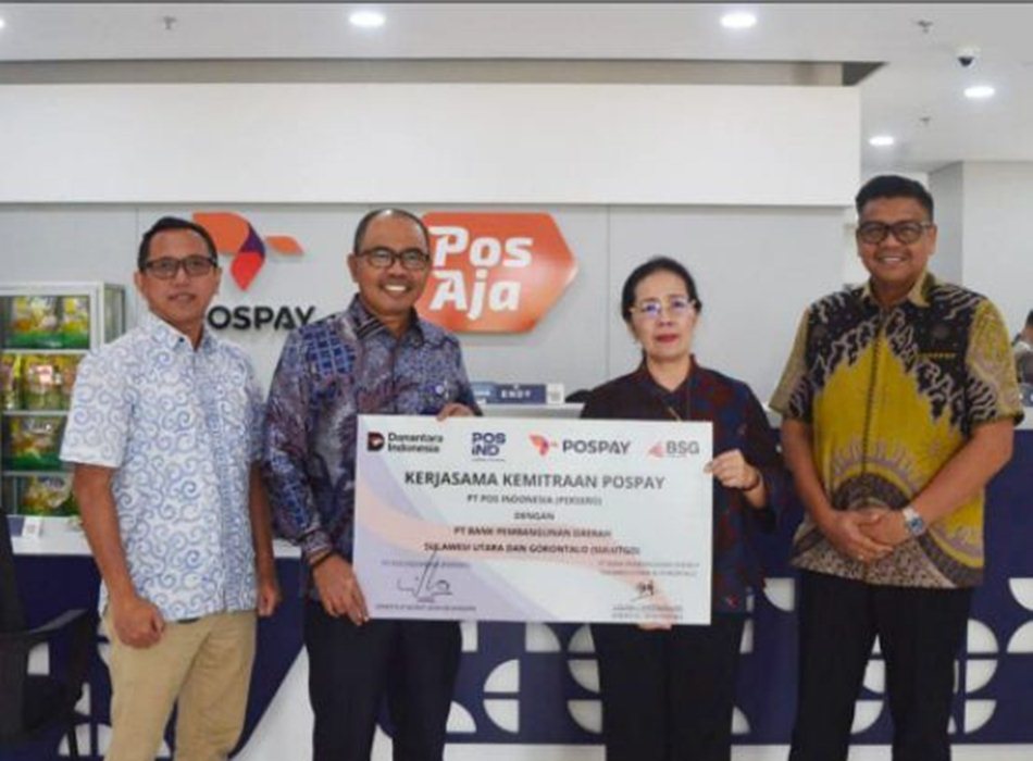 PT Pos Indonesia (Persero) bersama PT Bank Pembangunan Daerah Sulawesi Utara dan Gorontalo (Bank SulutGo/BSG).  Resmi menjalin kolaborasi melalui penandatanganan Perjanjian Kerjasama (PKS) layanan Pos