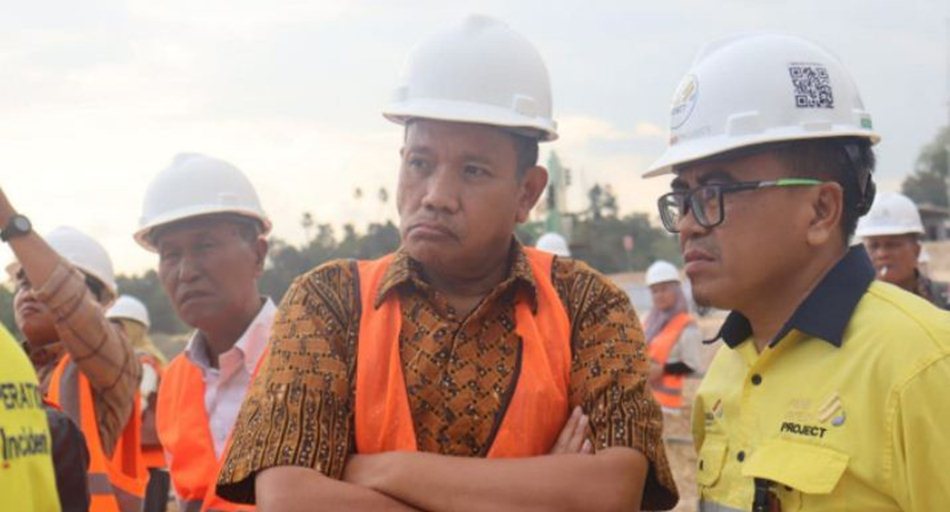 Wakil Ketua DPRD Provinsi Gorontalo, Ridwan Monoarfa kunjungan kerja ke lokasi proyek PT Pani Gold Project di Kabupaten Pohuwato.(F:Humas-Enki)