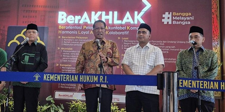 Menkumham mediasi  dualisme kepengurusan. (F:Kemenkumham)