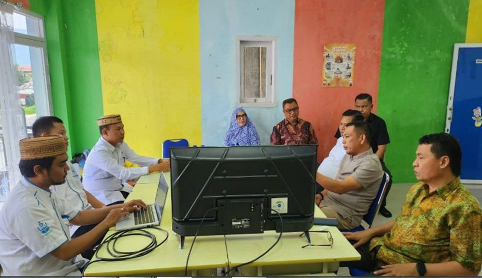 Komisi IV DPRD Provinsi Gorontalo melakukan evaluasi pemanfaatan dana hibah yang diberikan Pemprov Gorontalo ke SDIT Insan Kamil.(F:Hms)