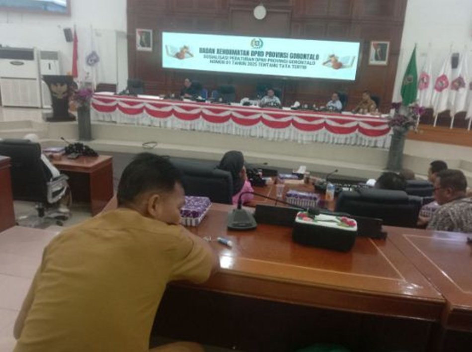 kegiatan Sosialisasi Tatib di Ruang Paripurna DPRD, kemarin..(F:kegiatan Sosialisasi Tatib di Ruang  Paripurna DPRD, kemarin.(F:GP)