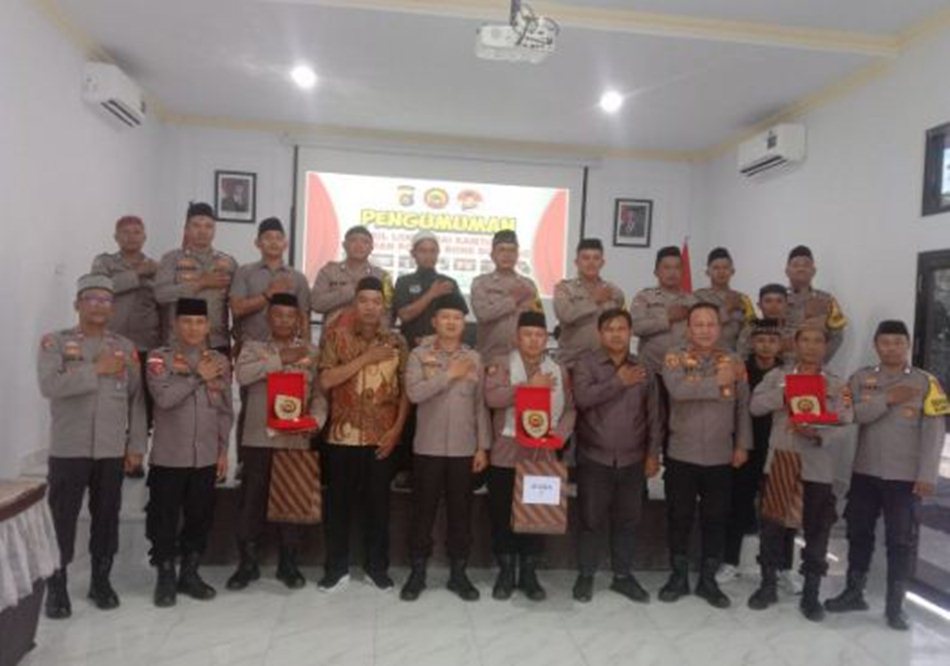 Pengumuman dan penyerahan penghargaan Lomba DAI berlangsung di Mapolres Bone Bolango, (F:Gp)