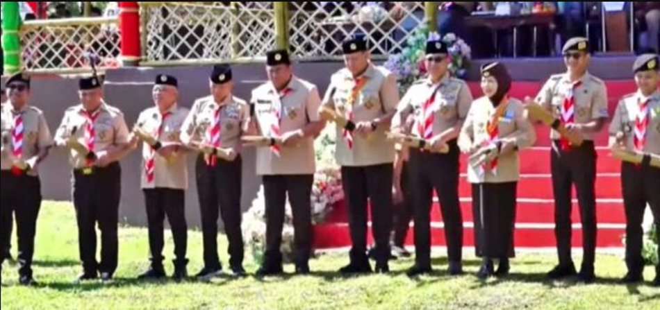 Suasana khidmat dan penuh semangat menyelimuti Lapangan Utama Bumi Perkemahan Bongohulawa, Kabupaten Gorontalo.(F:ist)